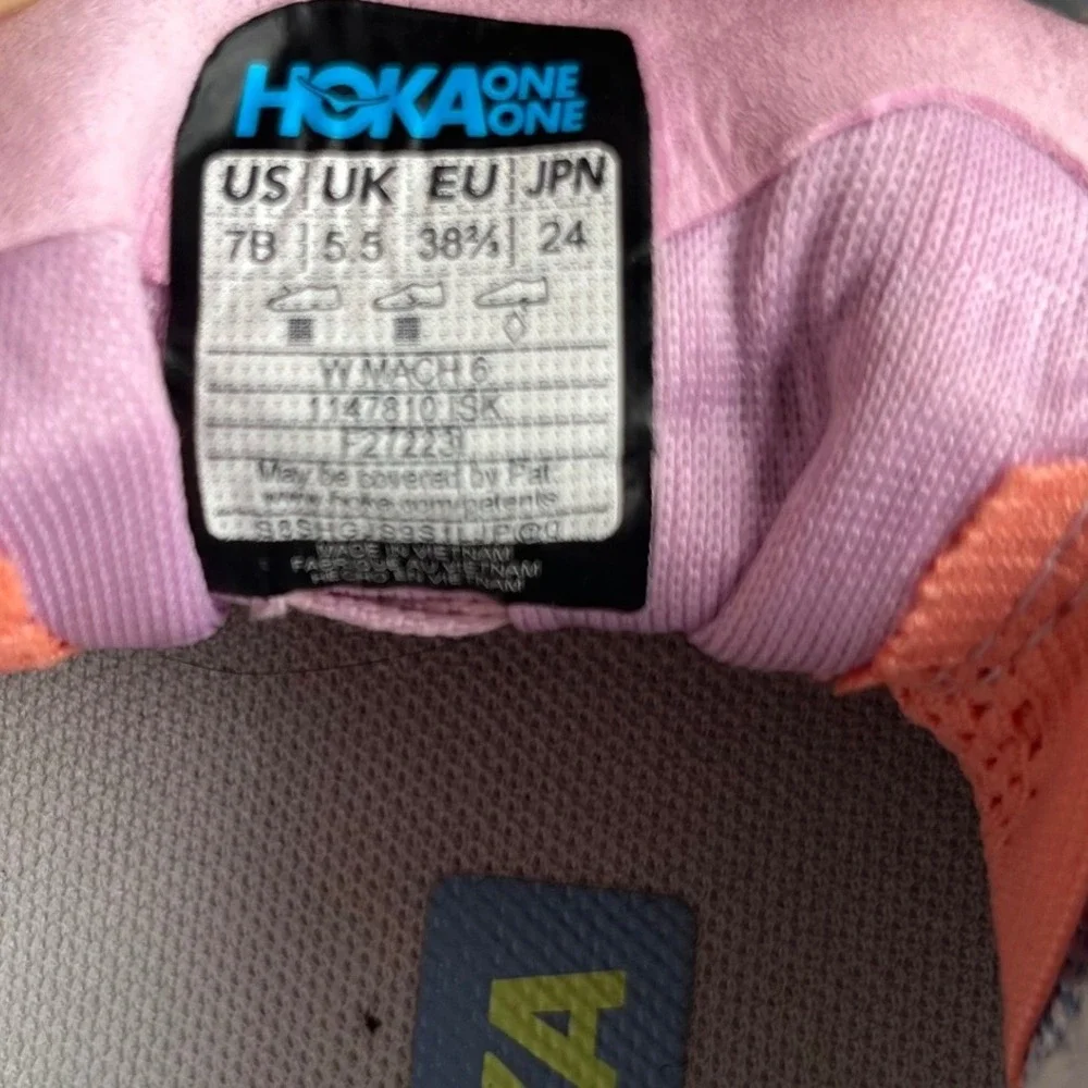 HOKA One One W Mach 6 Women's Running‎ Jogging Walking Athletic Shoes Size 7